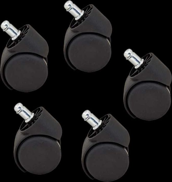 Комплект полипропиленови колела за офис стол, 50мм, 5 бр