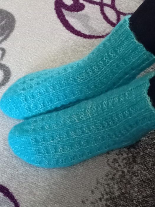Вязанные тапочки-носочки