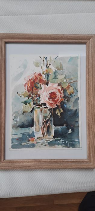 Pictura tablou acuarela Dragan Targoviste