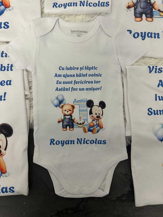 Set tricouri personalizate pentru taierea motului si set tavita mot