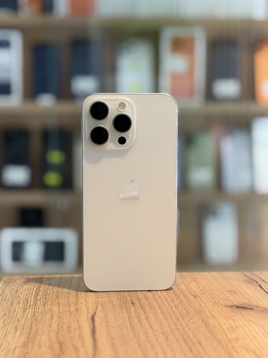 iPhone 15 PRO Max 256gb  White/Baterie88%/Garantie 12 luni @atsgsm.ro