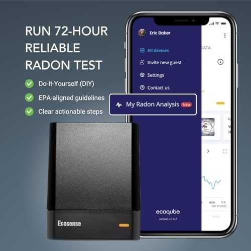 Радон монитор Ecosense EcoQube Wi-Fi 2.4 GHz
