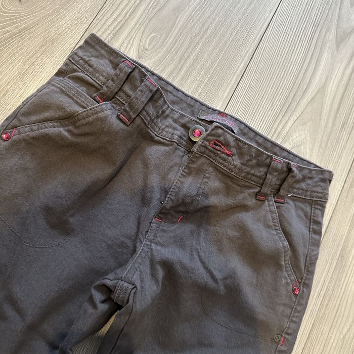 Jeans gri fete cu buzunare 13-14ani noi