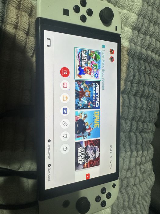 Nintendo switch Oled white, с аккаунтом super mario bros wonder,zelda2