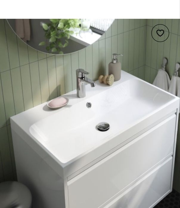 Шкаф за мивка с чекмеджета за баня ÄNGSJÖN