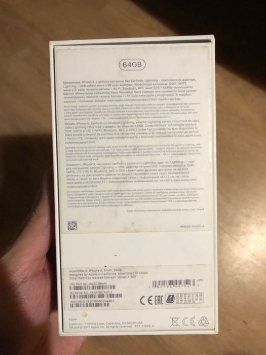 Iphone Х silver 64gb