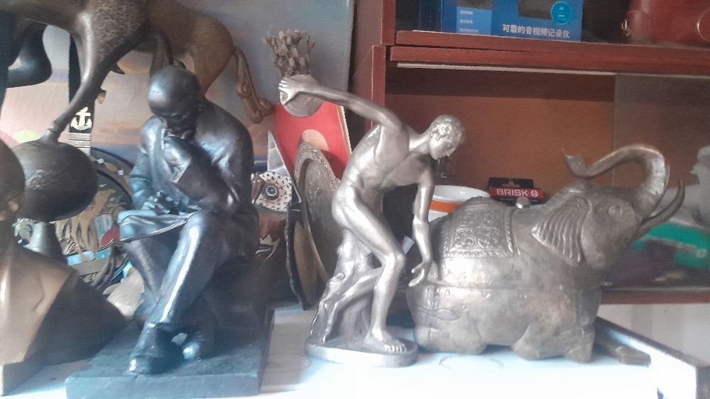 Статуэтки Разные Фарфор Бронзовая ,Дискобол