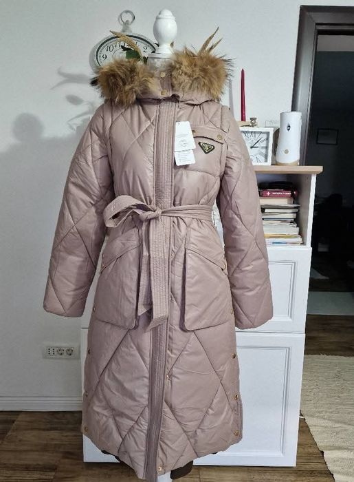 Geaca iarna cu blanita naturala