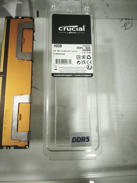 Crucail ddr 5 16gb × 2 ta bor