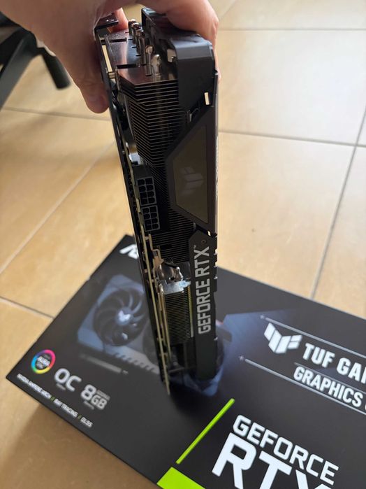 ASUS TUF Gaming GeForce RTX 3060 TI V2 OC Edition + къстъм кабели