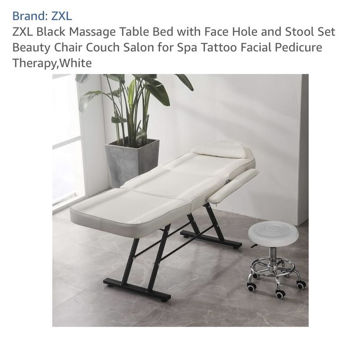 Pat / Fotoliu 2 in 1, pentru saloane cosmetica, masaj, tatuaj