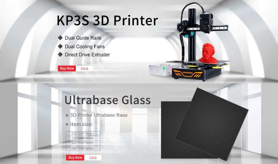Imprimanta 3D KingRoon pentru polimeri PLA/WOOD/TPU, Noua ambalata!!