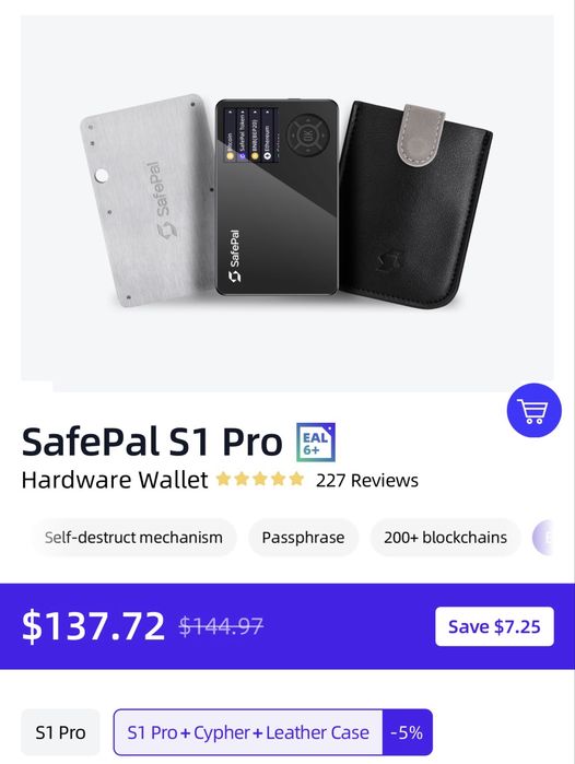 Portofel Crypto - SafePal S1 Pro, NOU