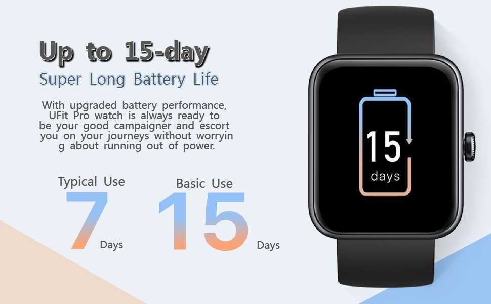 UMIDIGI UFit Pro(44 мм) Смарт часовник- фитнес тракер