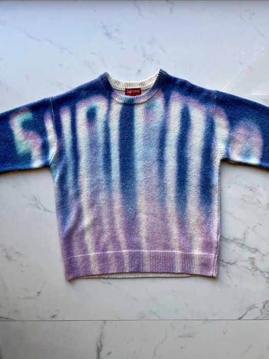 Supreme Blurred  Logo Sweater