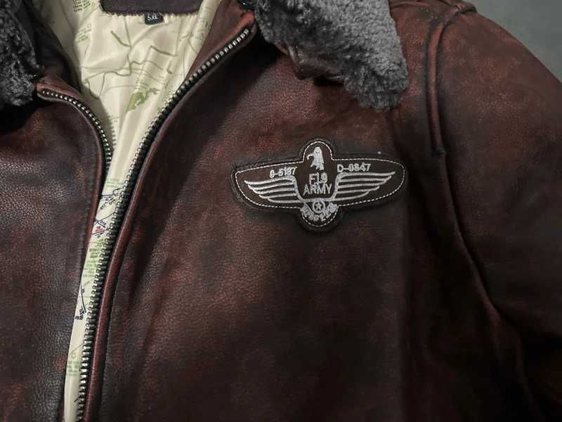 Geaca barbateasca din piele