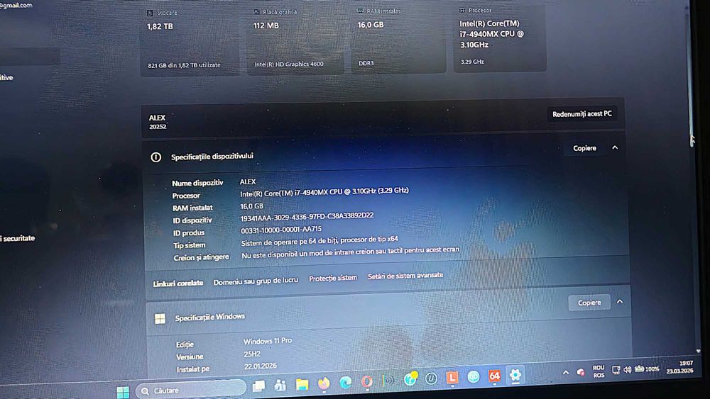 Lenovo G710  i7-4940MX  2TB SAMSUNG EVO  16GB Kingston HyperX CL9