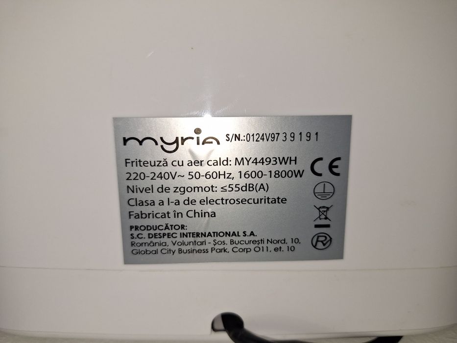 Air Fryer Friteuza cu aer cald Myria