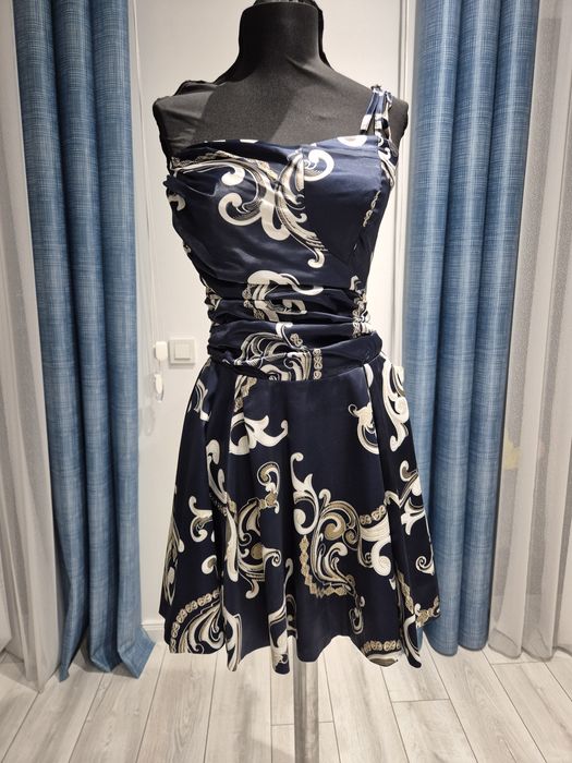 Ефектна дамска рокля. Damska roklq Синя дамска рокля