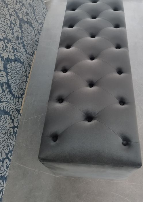 Bancheta, băncuță catifea, lada pentru pat cu spatiu pentru depozitare