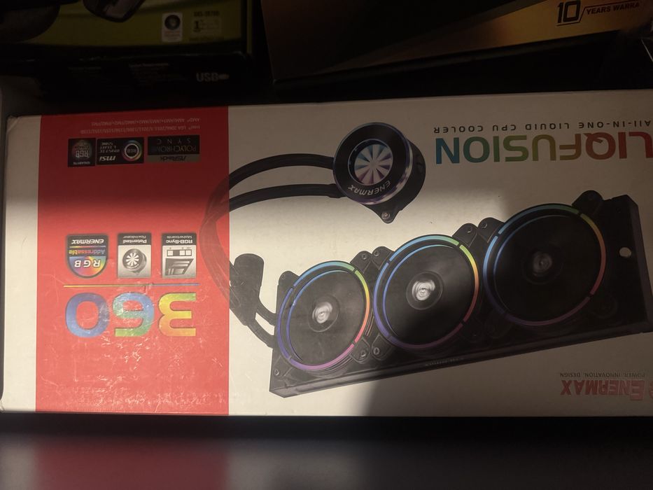 Водно охлаждане : ENERMAX LIQFUSION Series 360mm Liquid CPU Cooler