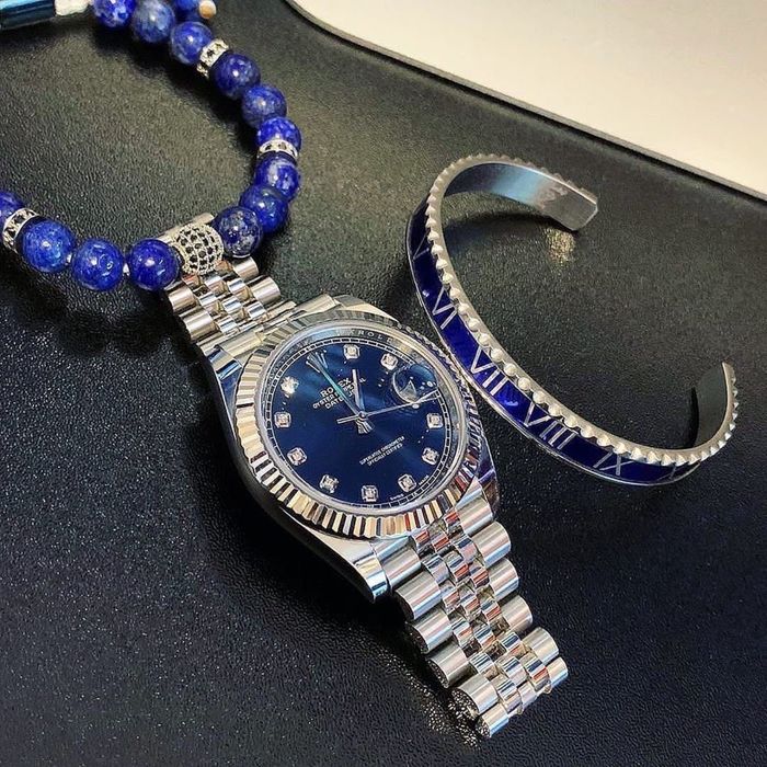 Ceas de lux rolex datejust blue dial 41,mm