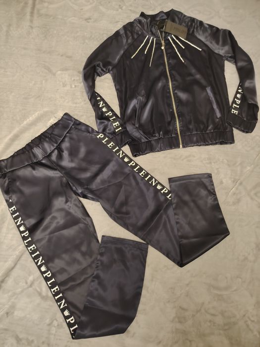 Турецкие спортивные шёлковые костюмы, женские.Philipp Plein