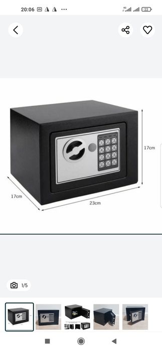 Seyf Сейф Seyf mini kalitli kodli