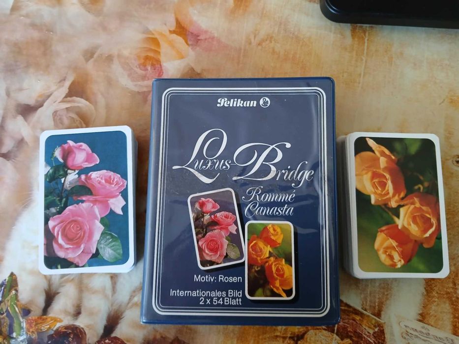 Луксозни немски стари карти за игра Pelikan, произведени в Берлин