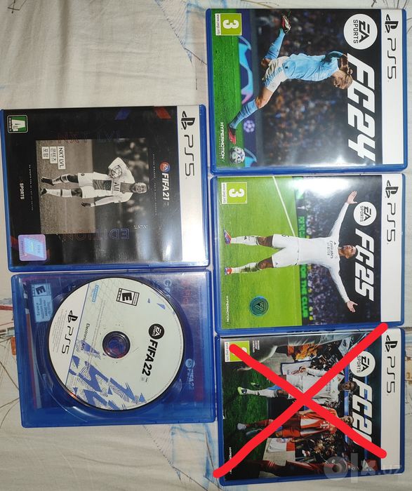 fifa21,fifa22,fc24,fc25игры для ps5