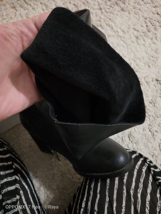 Демисезонные удлиненные сапоги