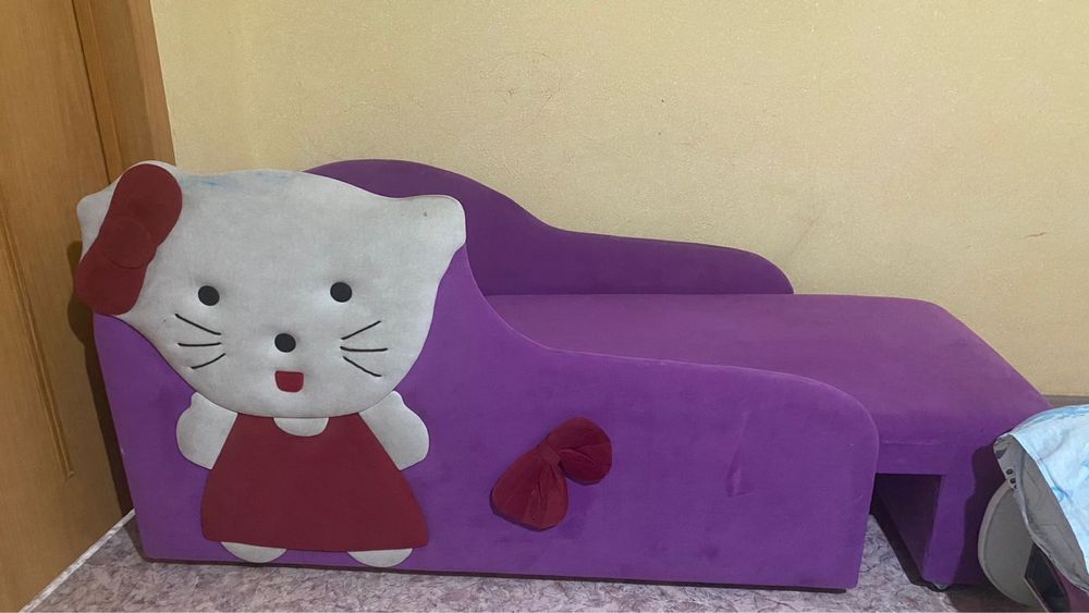 Детская кровать hello kitti