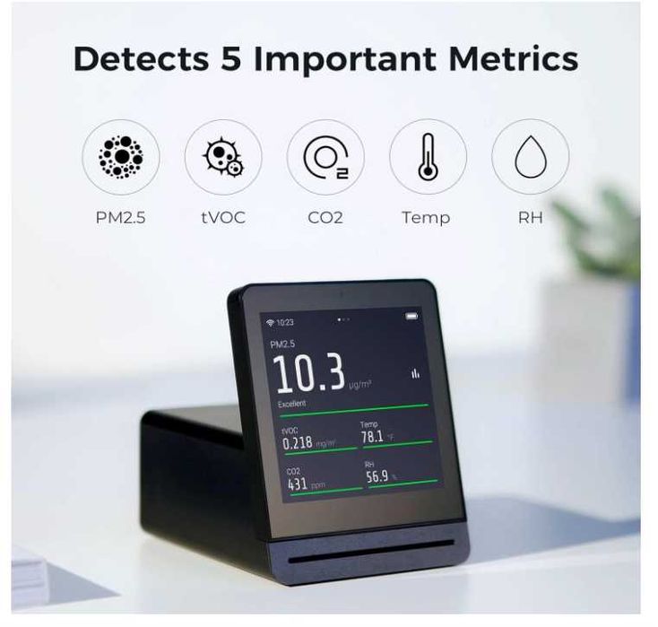 Termometru Monitor calitate aer Qingping Air Quality Monitor Gen 1