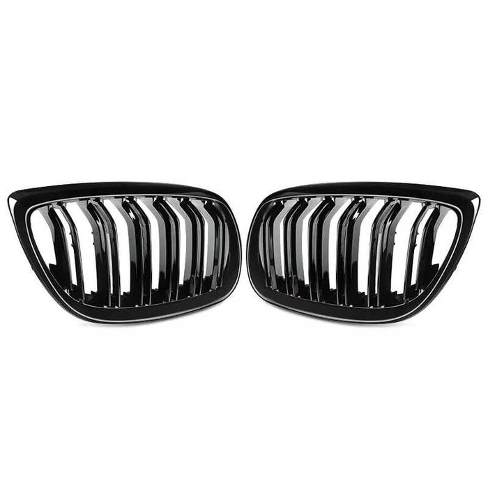 Решетки Бъбреци за БМВ BMW 3 серия E92 E93 M3 Черен Гланц Двойни