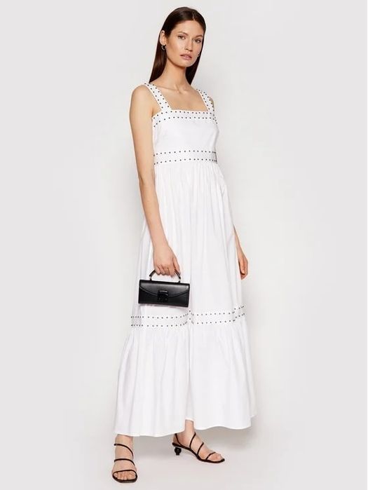 Бяла рокля с капси Twinset, размер 50 XL,нова с етикет!