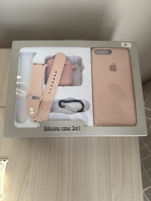 Чехлы на iphone 7 plus/8 plus + чехол airpods+ ремешок Аpple Watch