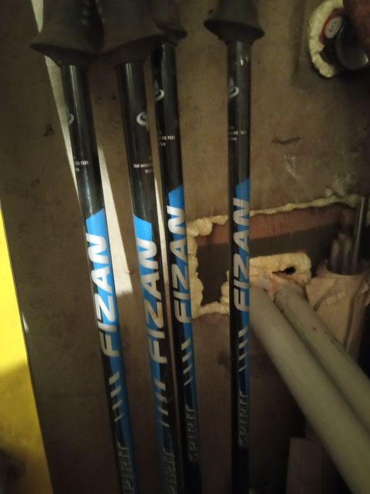 Лыжи с лыжными палками