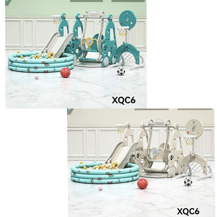 игровой комплекс горка качеля бассейн