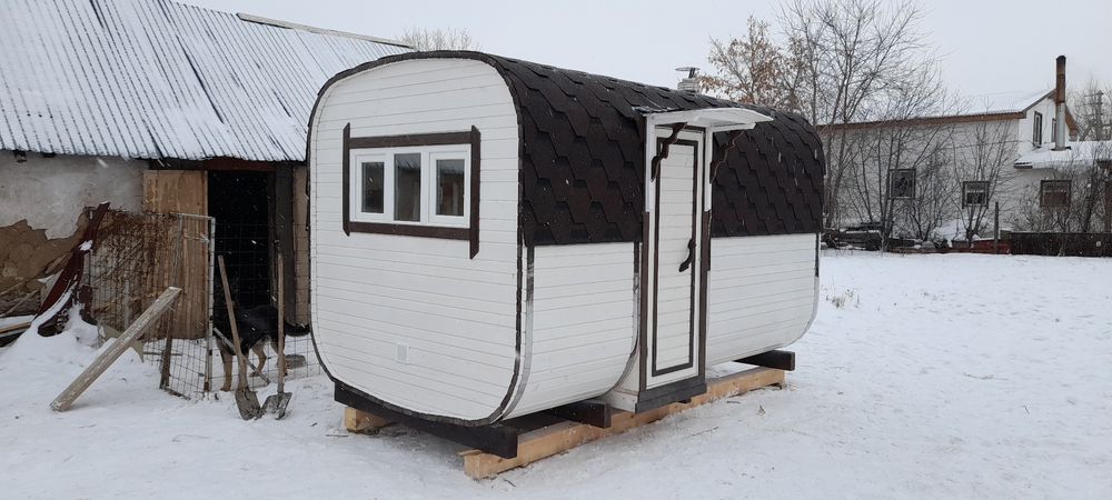 Баня-бочка, купель