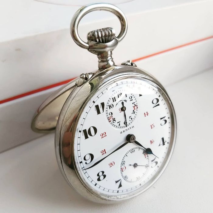 Ceas buzunar Zenith cu alarmă defect