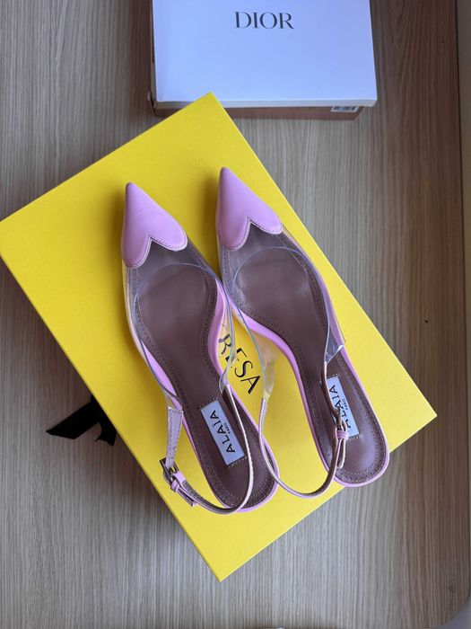 Alaïa coeur розови обувки