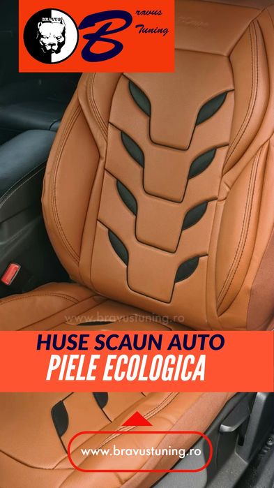 Huse scaun auto Piele Ecologica BP Premium Skoda,Opel,Audi,Mercedes et