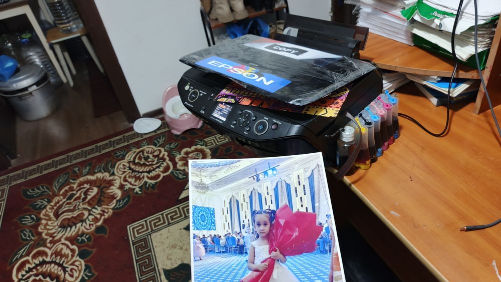 Epson 610 kopy-skanerli 6ta rangli idialni ishlidi zaprafka qilingn ta