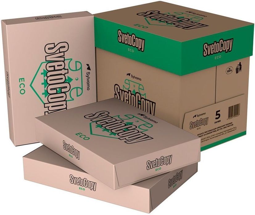 Желтые бумага листовая Svetocopy ECO, А4ф, 80г/м2