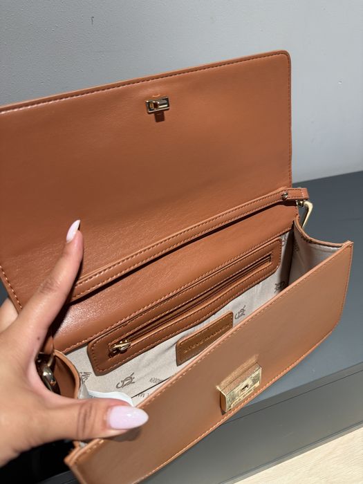 Кожена дамска чанта Steve Madden