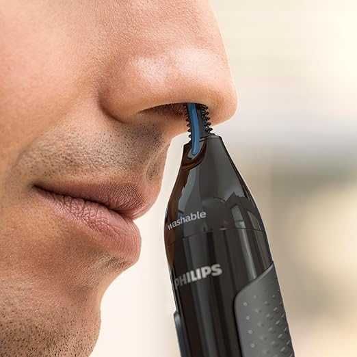 Тример за нос/уши Philips NT3650/16, Миещ се, Precision Trim с батерии