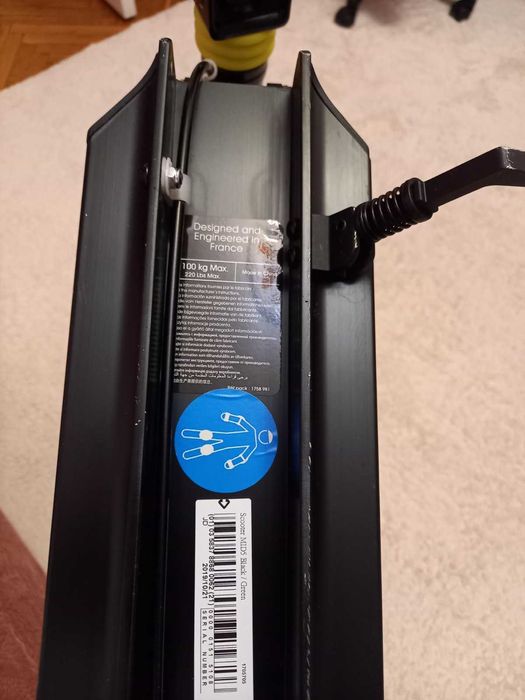 Алуминиева сгъваема тротинетка с амортисьор и спирачка