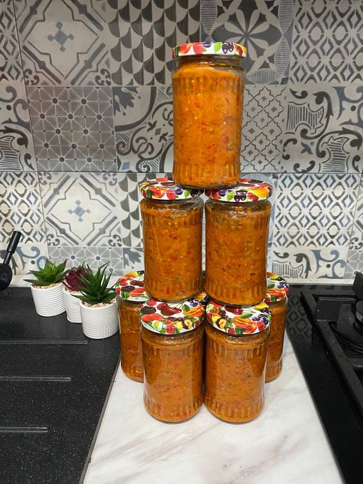 Zacusca de vinete cu ciuperci 100% naturală