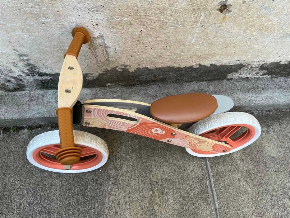 Дървено колело за баланс Kinderkraft, розово