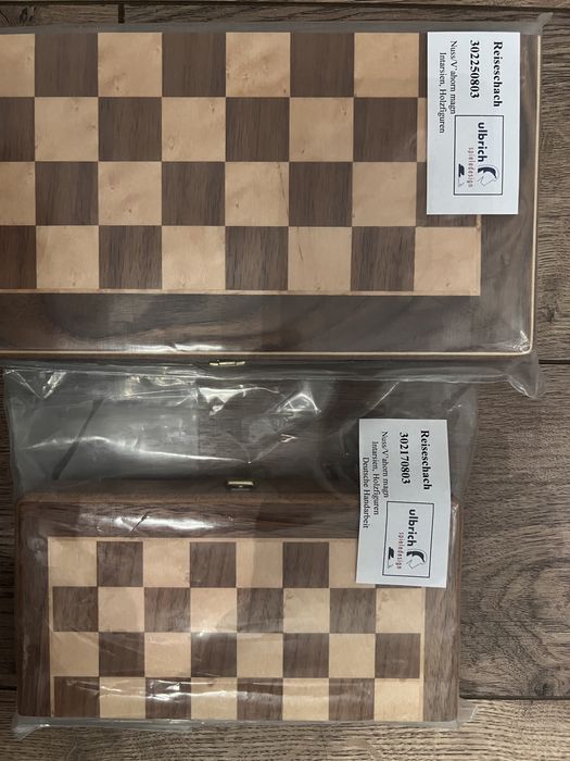 Șah magnet de călătorie din nuc/ arțar dimensiune câmp 19 mm, magnetic